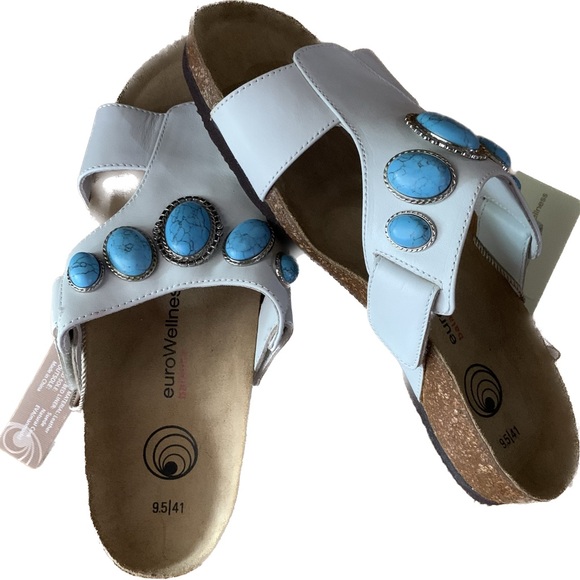 Woman Size 9.5 US / 41 EUR Hazelnut (White)EuroWellness Sandal - Picture 2 of 2